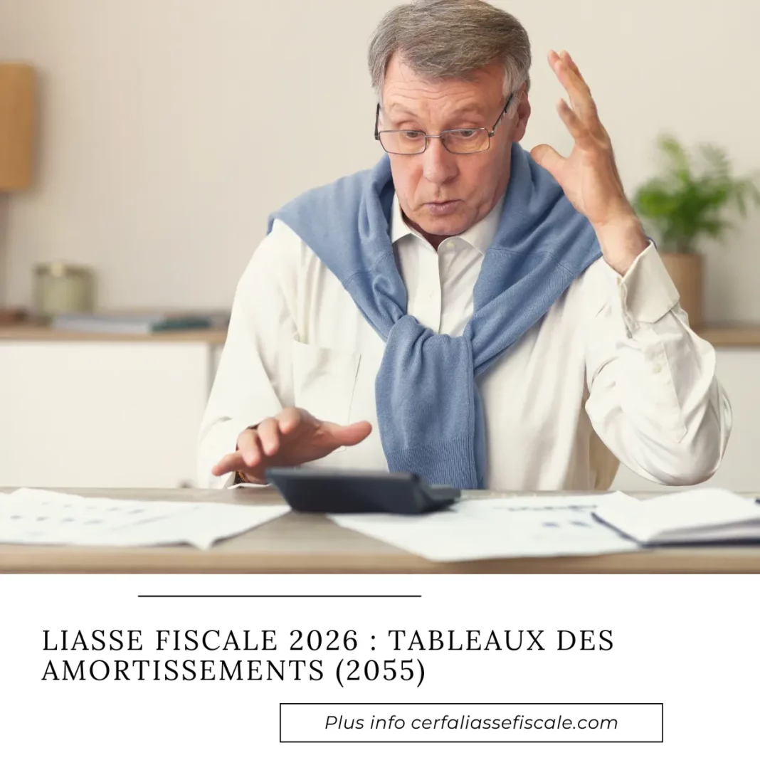 Liasse fiscale 2026  : tableaux des amortissements (2055)