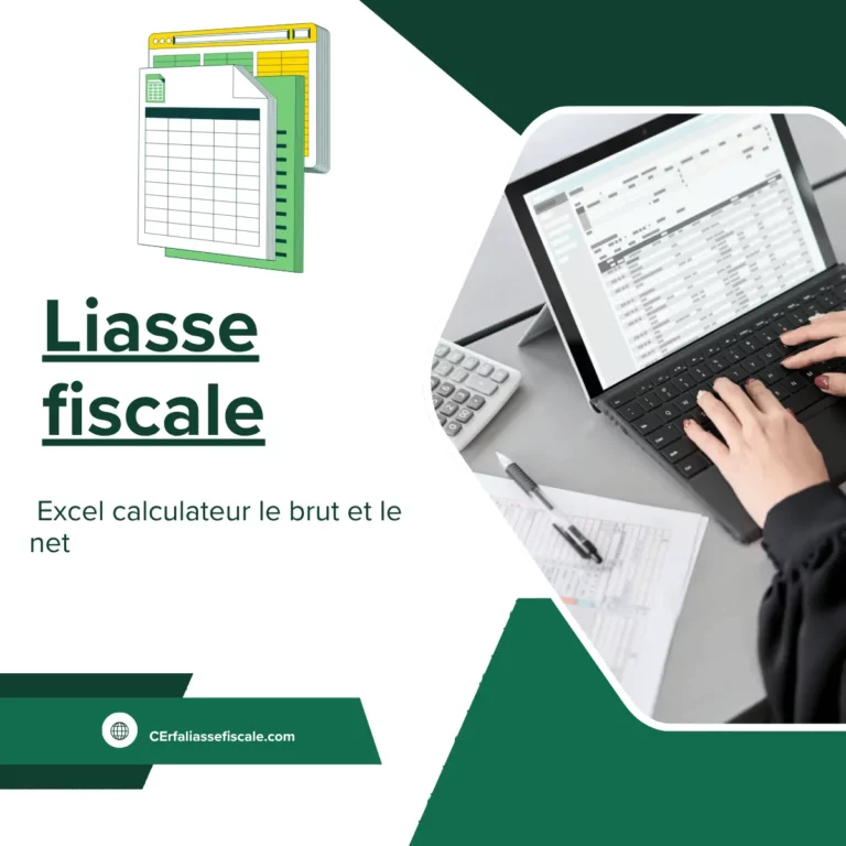 Liasse fiscale : Excel calculateur le brut et le net