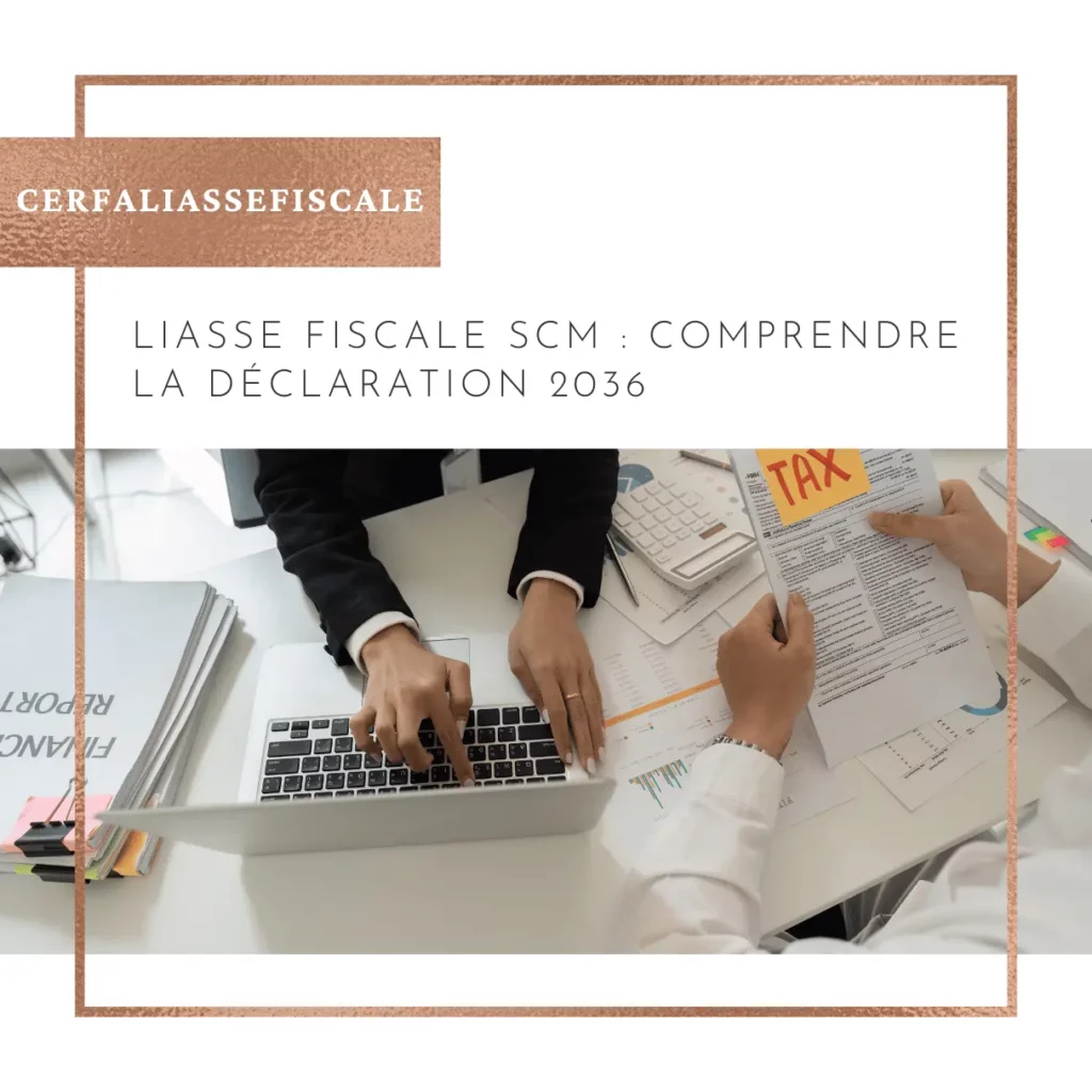 Liasse Fiscale SCM Comprendre la Declaration 2036