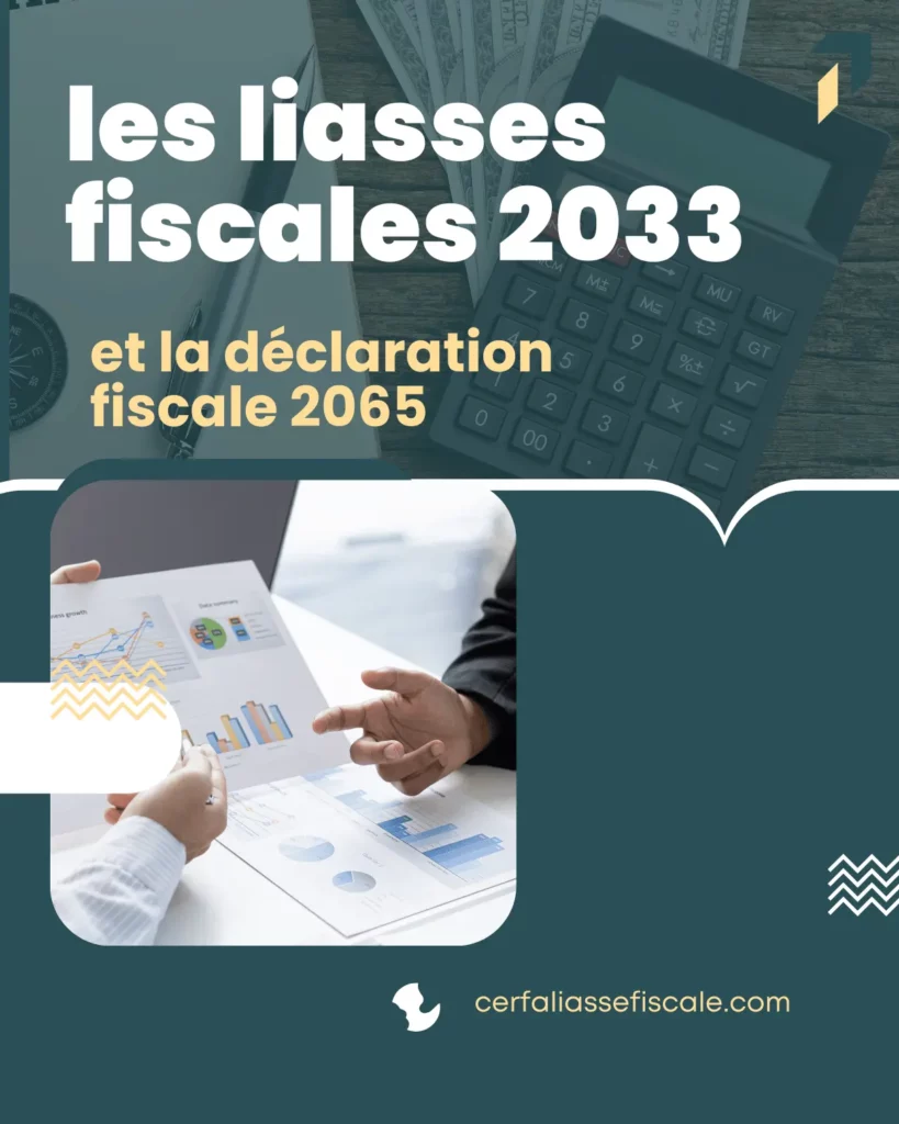 les liasses fiscales 2033 et la declaration fiscale 2065