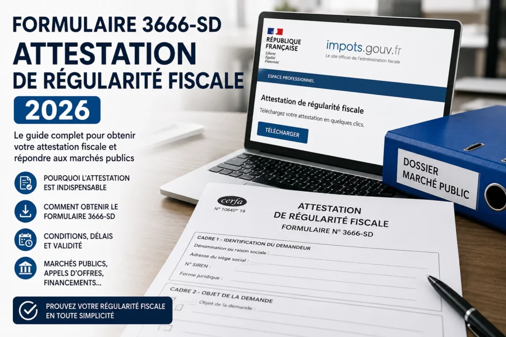 Attestation fiscale et formulaire 3666-SD