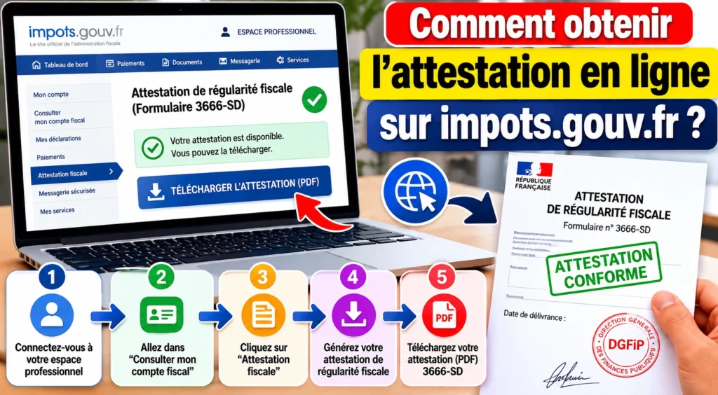 Comment obtenir l'attestation fiscale