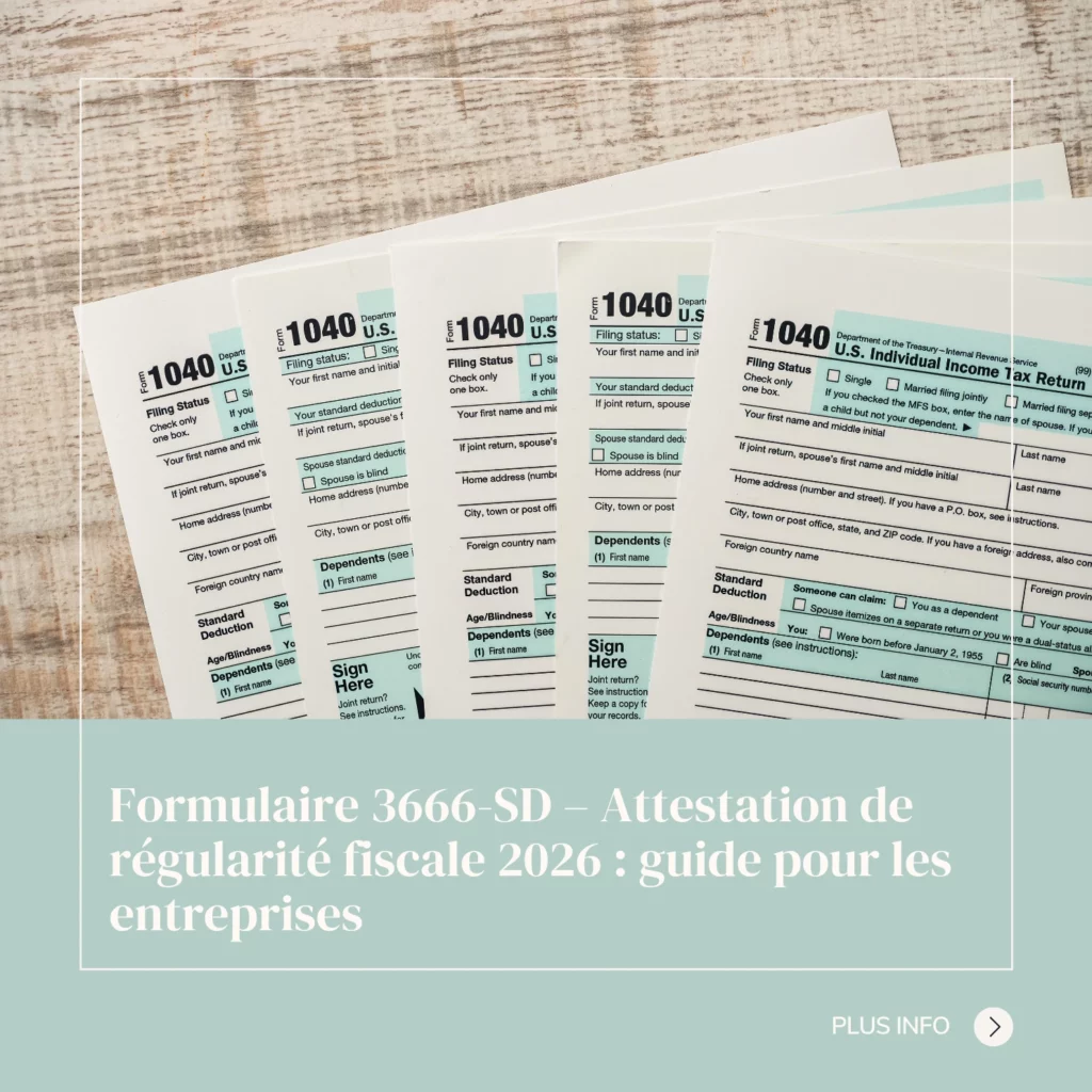Formulaire 3666 SD – Attestation de regularite fiscale 2026 guide pour les entreprises 1