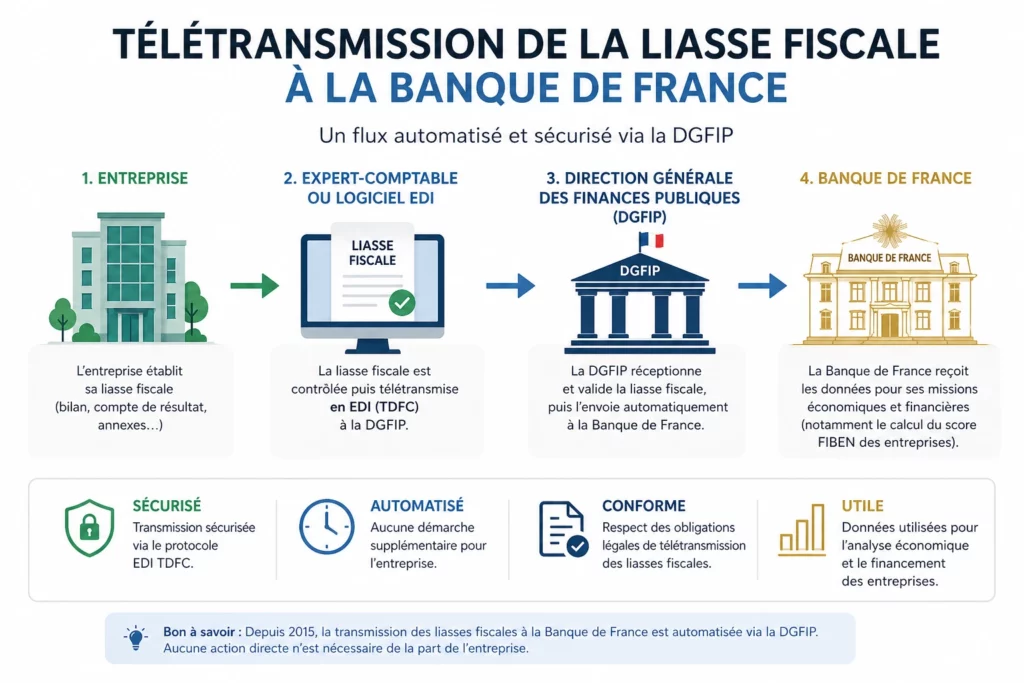 Télétransmission à la Banque de la liasse fiscale en 2026