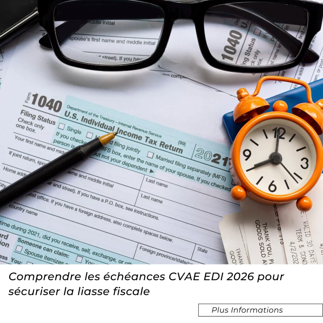 Comprendre les échéances CVAE EDI 2026 pour sécuriser la liasse fiscale