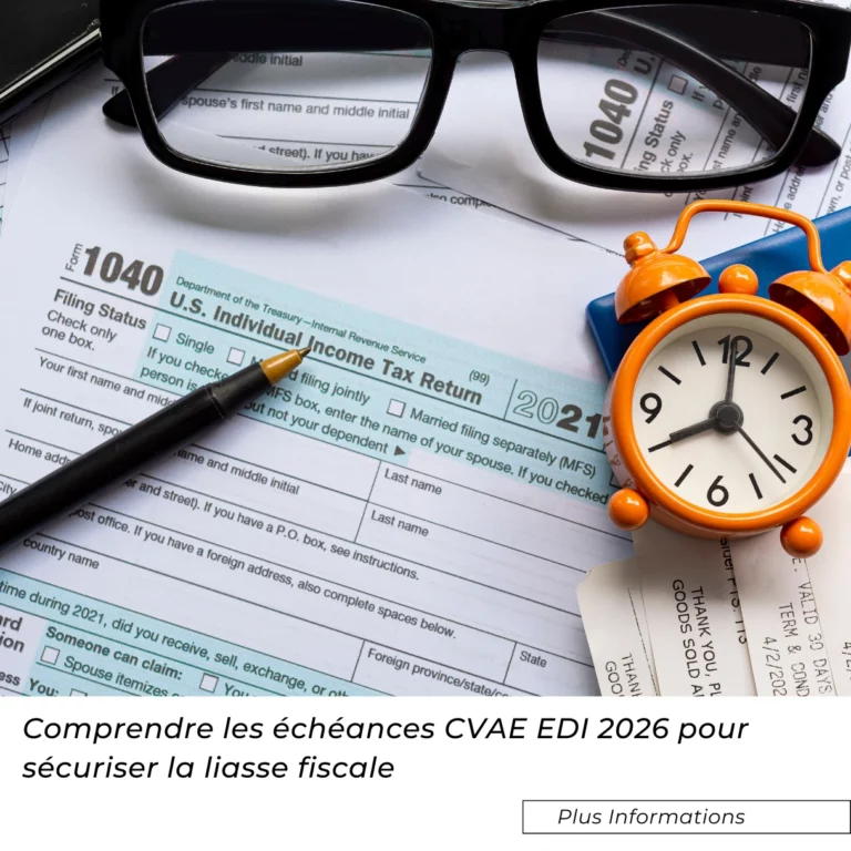 Comprendre les échéances CVAE EDI 2026 pour sécuriser la liasse fiscale