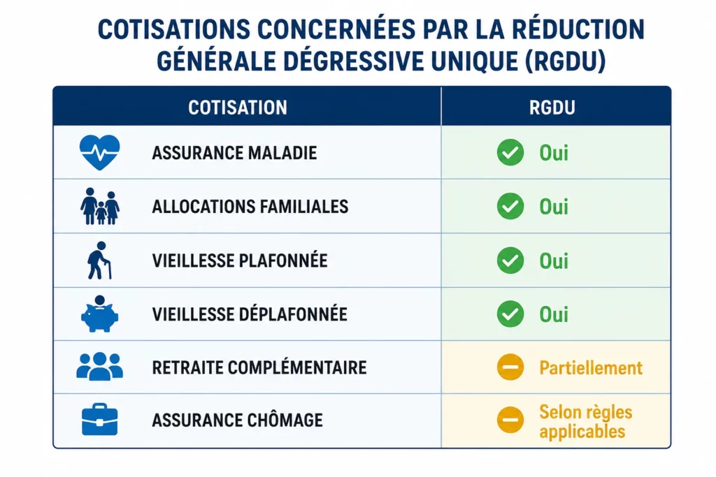 Réduction des cotisations des employeurs