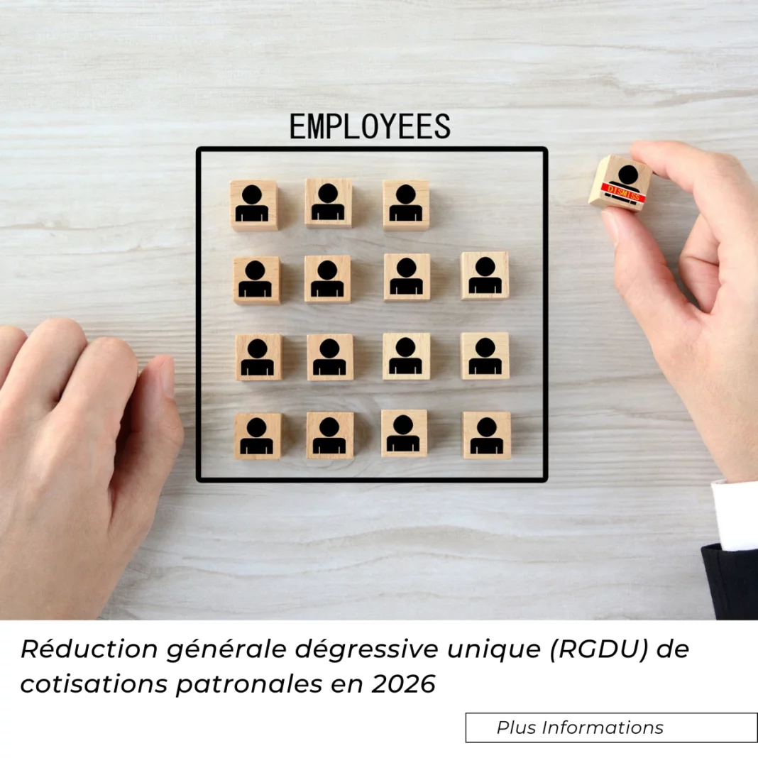 Réduction générale dégressive unique (RGDU) de cotisations patronales en 2026
