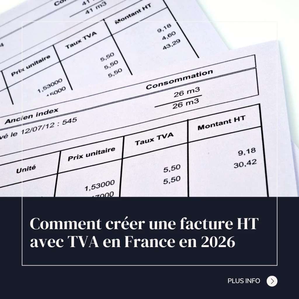 Comment créer une facture HT avec TVA en 2026 1 Comment créer une facture HT avec TVA en France en 2026
