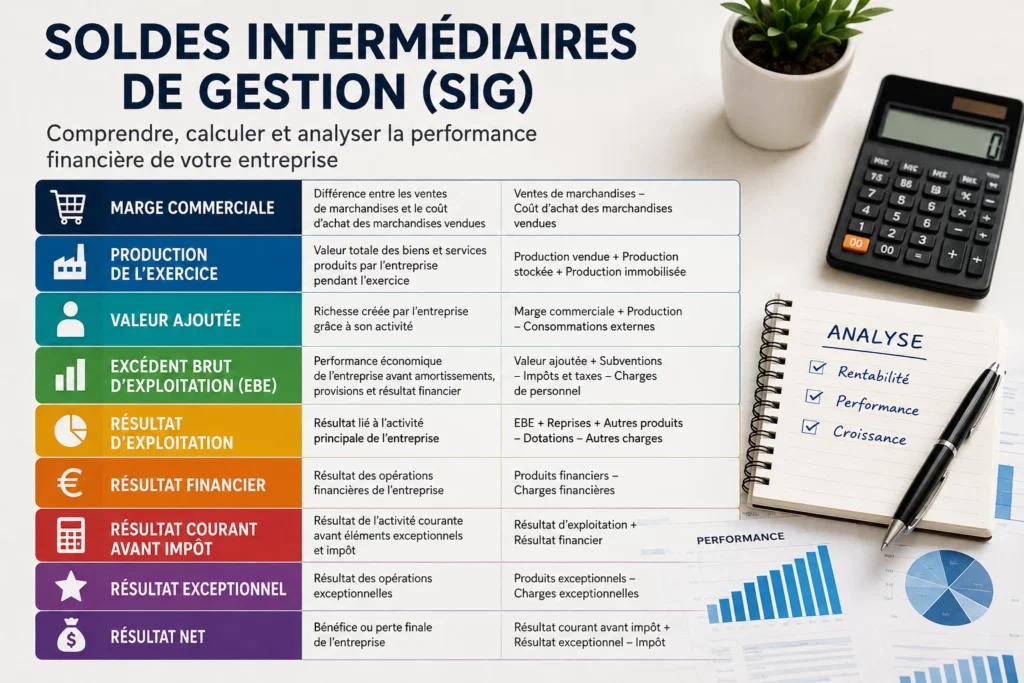 Financial performance analysis infographic
