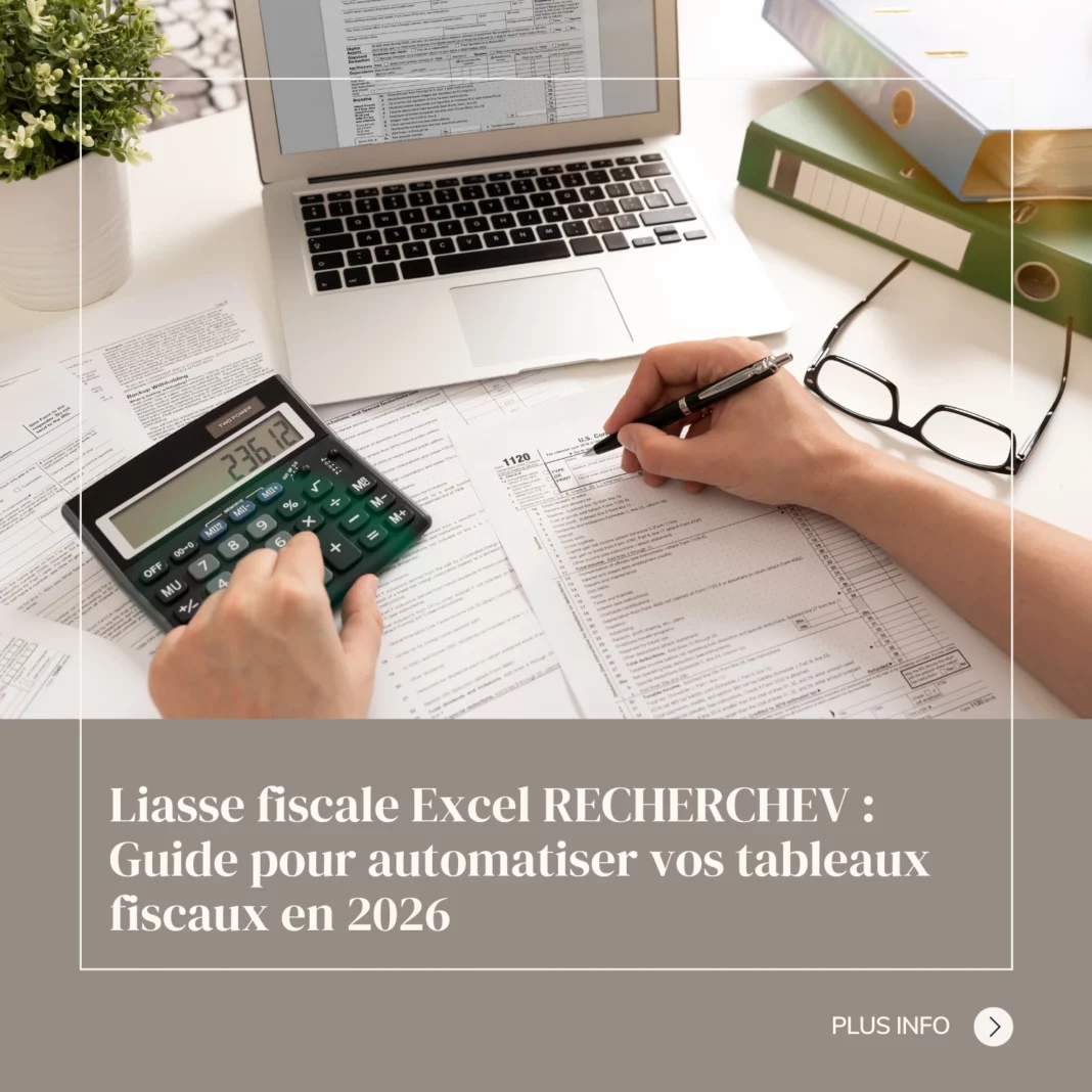 Liasse fiscale Excel RECHERCHEV : Guide pour automatiser vos tableaux fiscaux en 2026