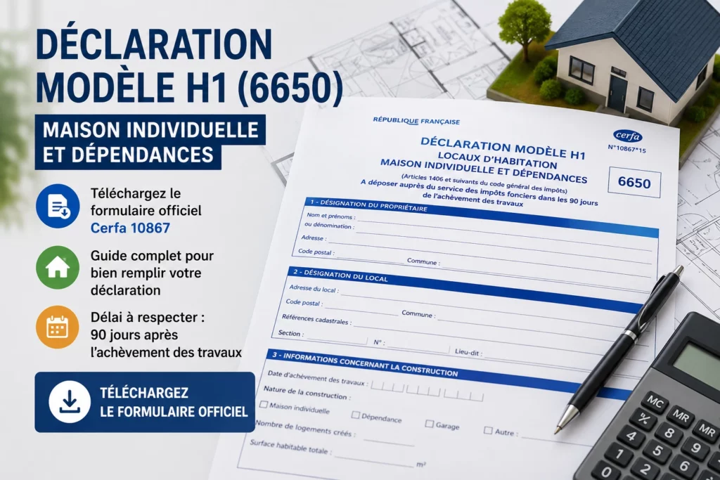 Formulaire de declaration H1 a telecharger