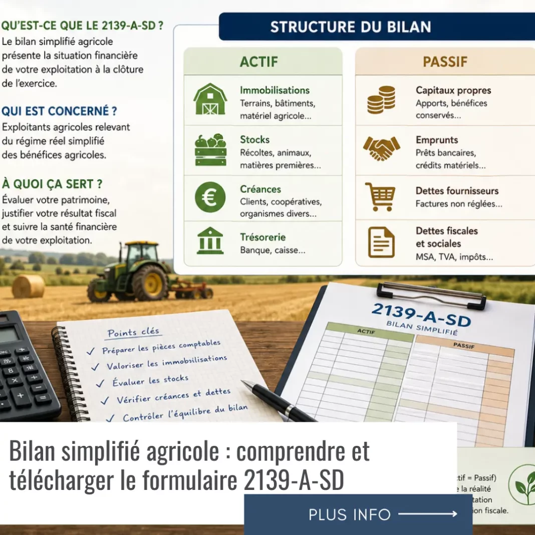 Bilan simplifié agricole : comprendre et télécharger le formulaire 2139-A-SD