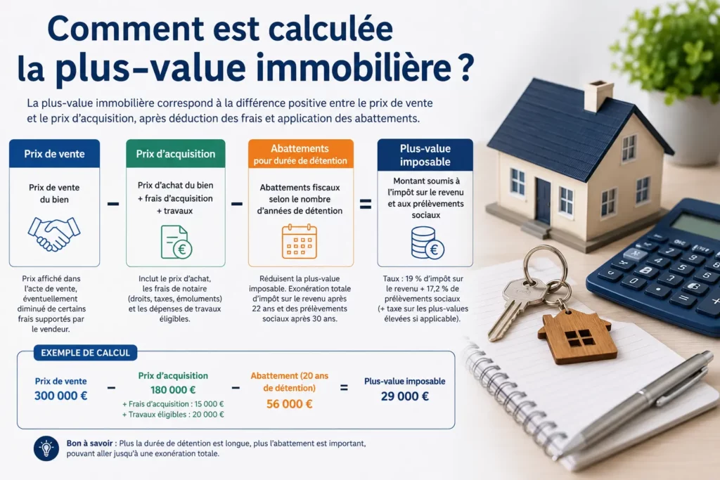 Déclaration de plus-value sur les cessions d'immeubles ou de droits immobiliers : Cerfa 2048-IMM à télécharger 2 Comment est calculée la plus-value immobilière