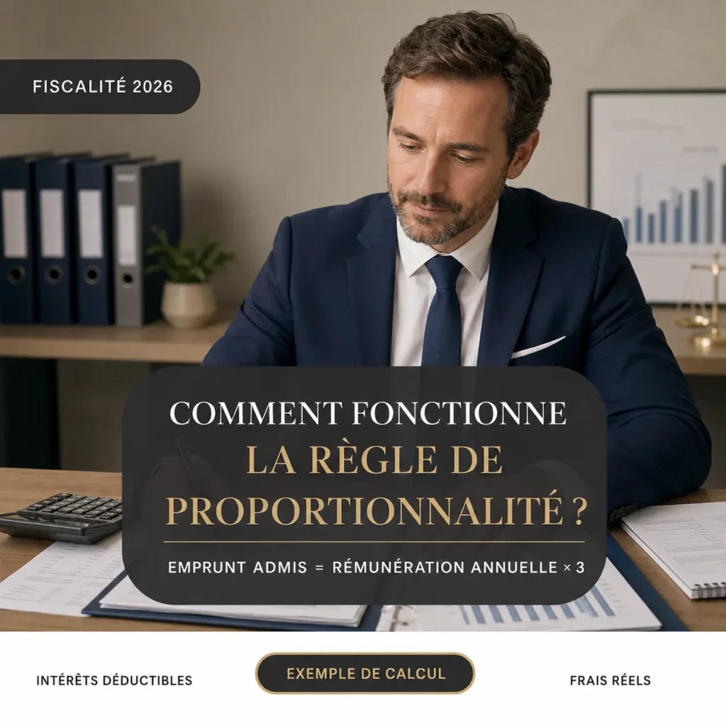 Déduction du salaire brut des intérêts d’emprunt : conditions fiscales 2026 2 Comment fonctionne la règle de proportionnalité