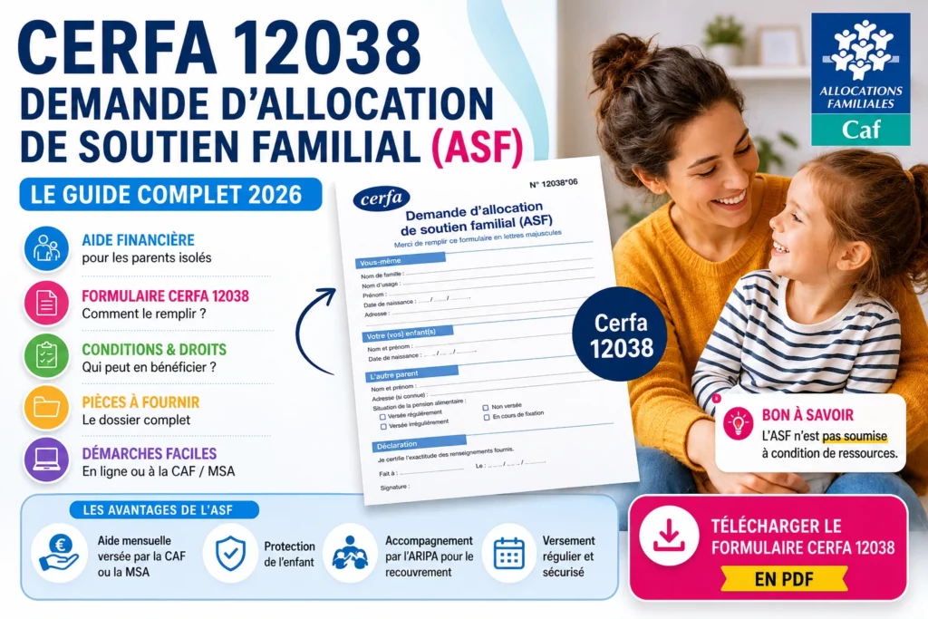 Cerfa 12038 : Comment Faire une Demande d’Allocation de Soutien Familial (ASF) en 2026 ? 3 Comment remplir le Cerfa 12038 Partie 1 Identification du demandeur Cette section concerne