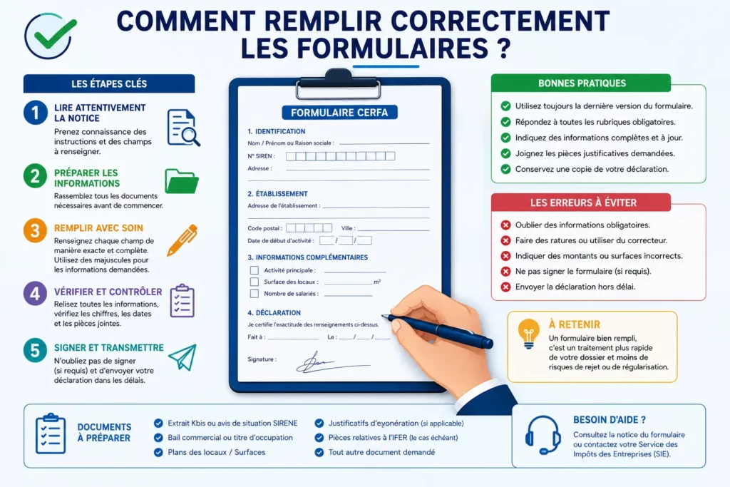 Comment remplir les formulaires