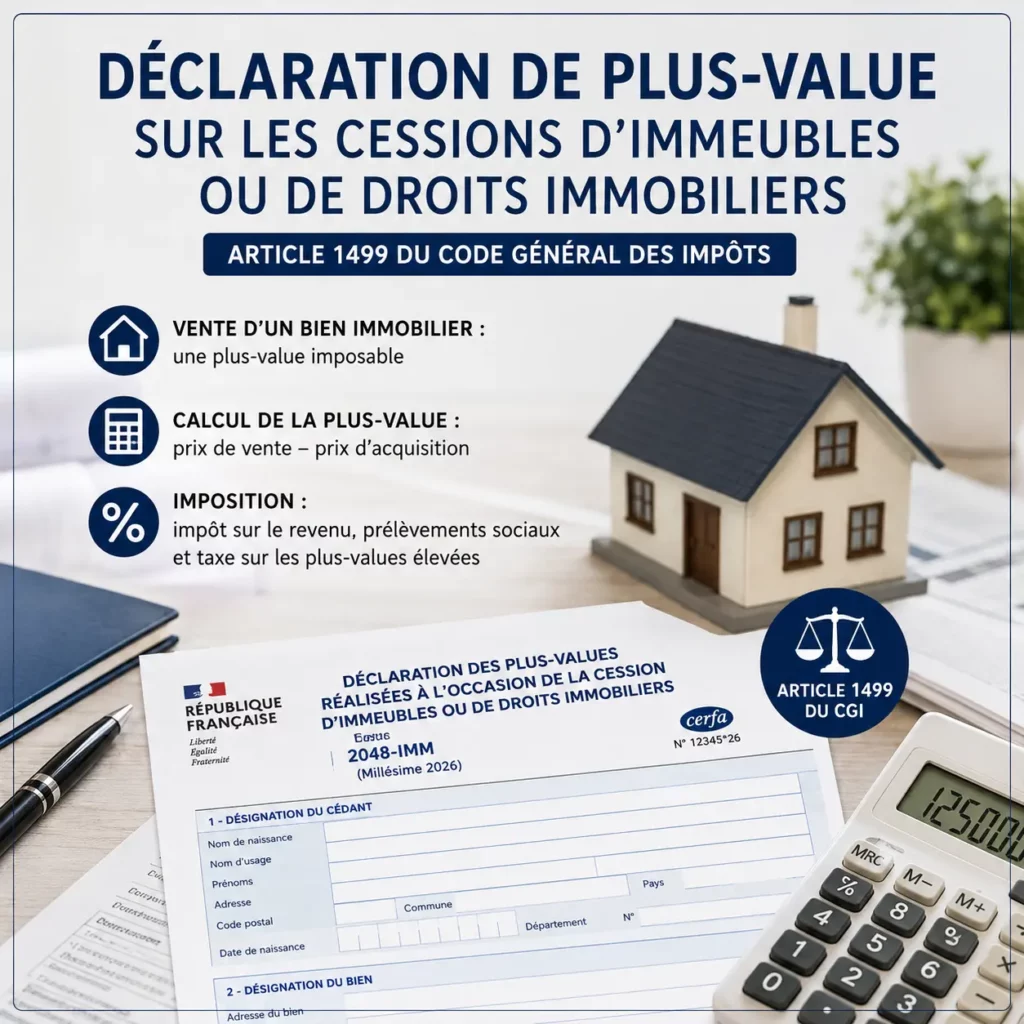 Déclaration de plus-value sur les cessions d'immeubles ou de droits immobiliers : Cerfa 2048-IMM à télécharger 1 Déclaration de plus-value sur les cessions d'immeubles ou de droits immobiliers Cerfa 2048-IMM à télécharger