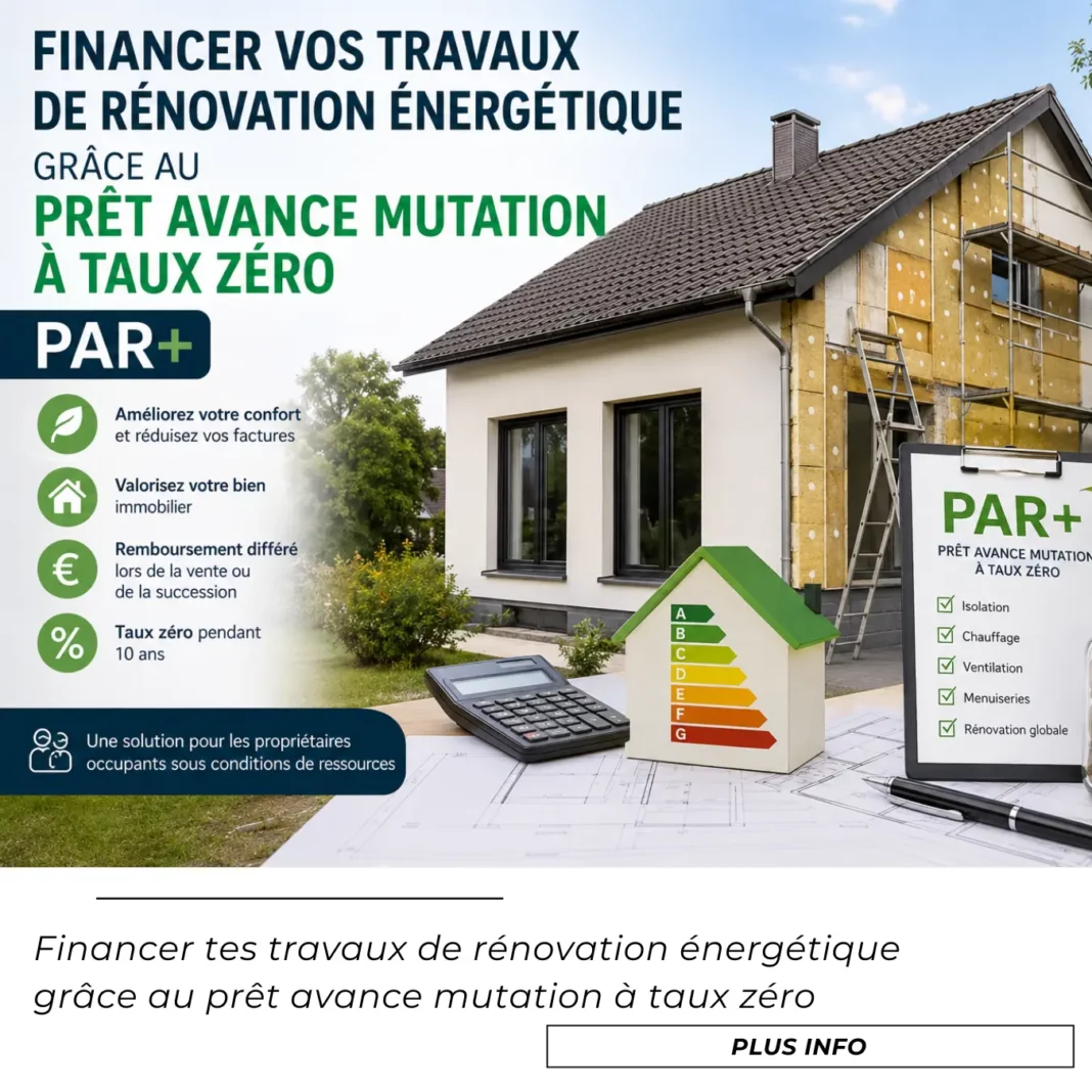 Financer tes travaux de rénovation énergétique grâce au prêt avance mutation à taux zéro