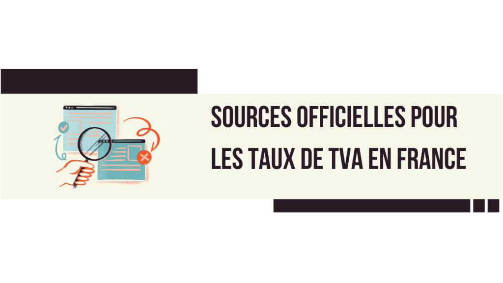 Sources officielles pour les taux de TVA en France