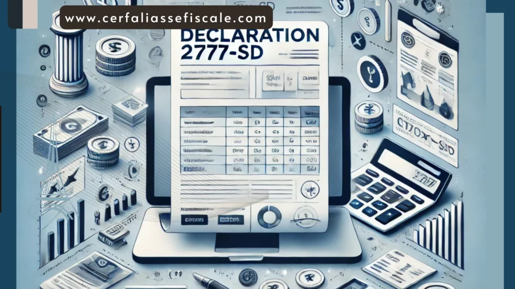 Comprendre sur la declaration 2777 SD Guide pour optimiser vos revenus de capitaux mobiliers