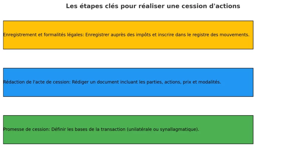 Les Etapes Cles Pour Realiser Une Cession Dactions