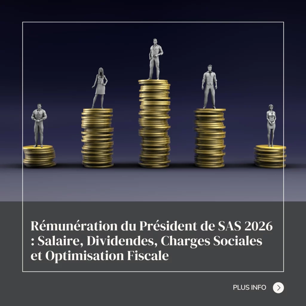 Rémunération du Président de SAS 2026 : Salaire, Dividendes, Charges Sociales et Optimisation Fiscale 1 Rémunération du Président de SAS 2026 Salaire, Dividendes, Charges Sociales et Optimisation Fiscale
