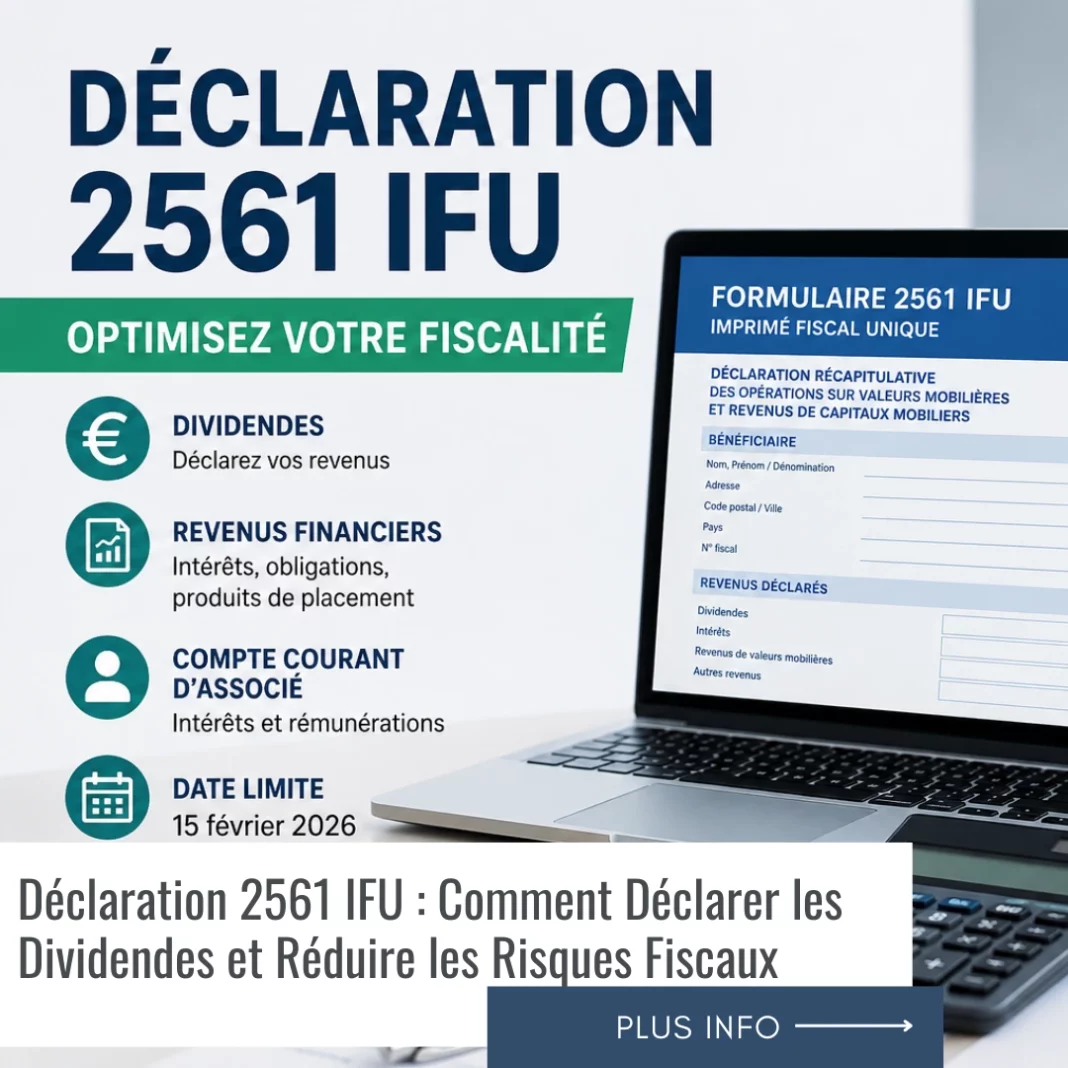 Déclaration 2561 IFU Comment Déclarer les Dividendes et Réduire les Risques Fiscaux