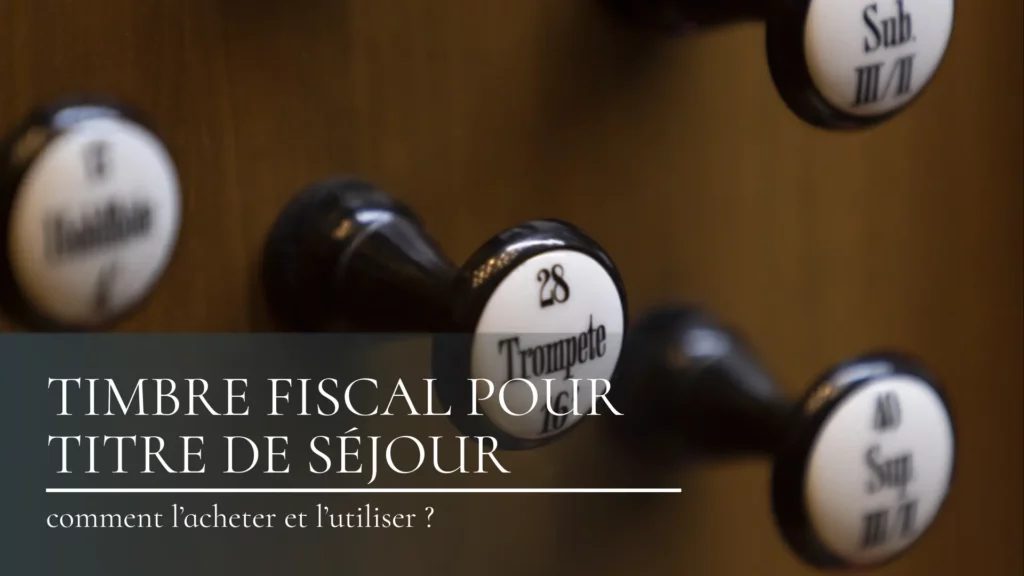 Timbre fiscal pour titre de sejour