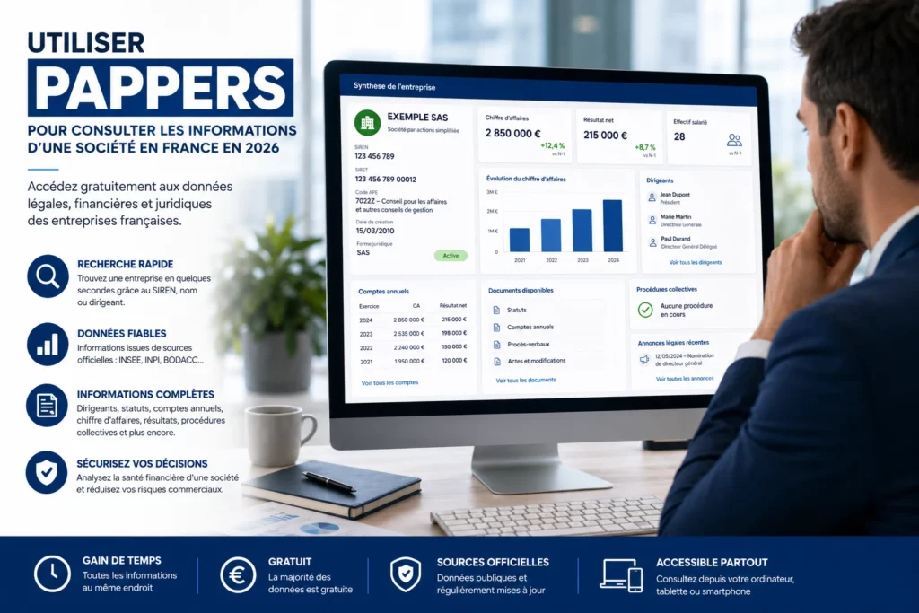 Pourquoi utiliser Pappers pour consulter les informations d'une société en 2026 ? 2 Utiliser Pappers pour analyser une entreprise en France