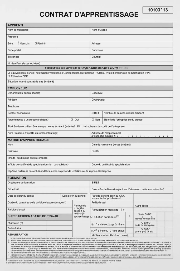 cerfa contrat d’apprentissage alternance 2025 1 cerfa contrat dapprentissage alternance 2025