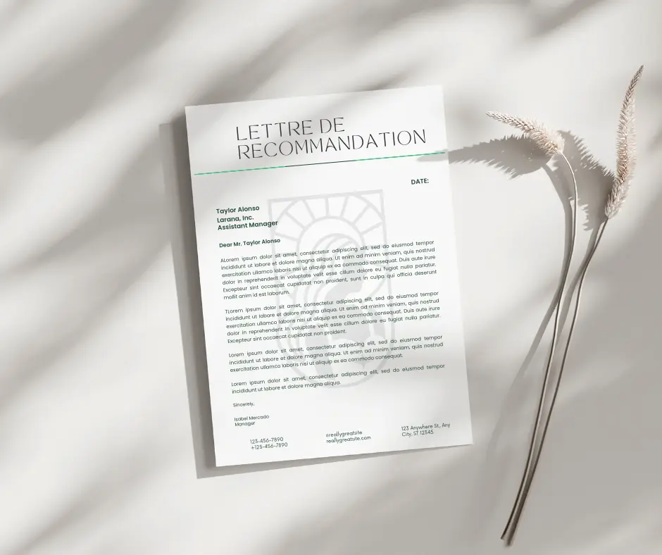 À quoi sert une lettre de recommandation ? 1 lettre de recommandation