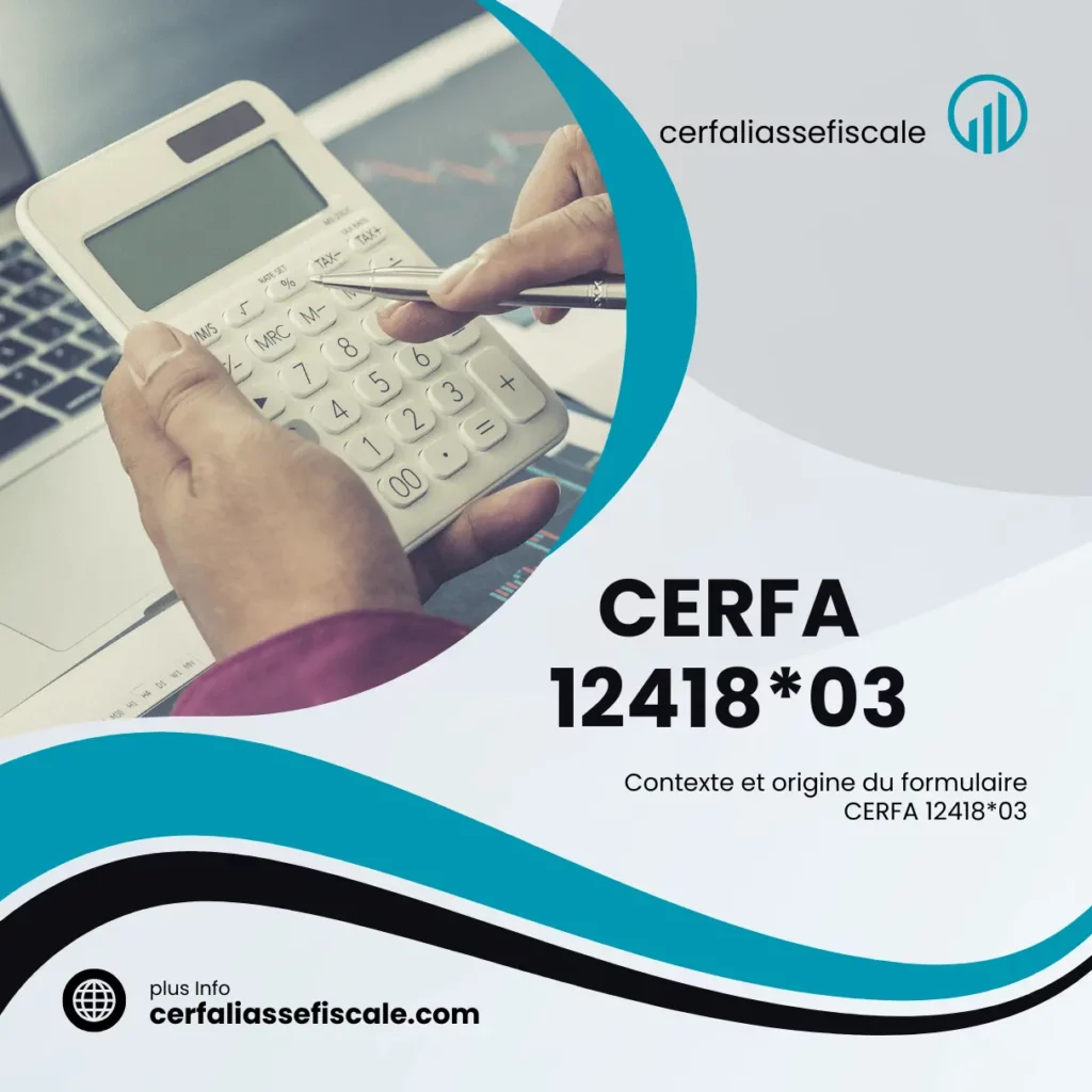Comment utiliser le formulaire CERFA 12418*03 ? 1 CERFA 1241803 photo