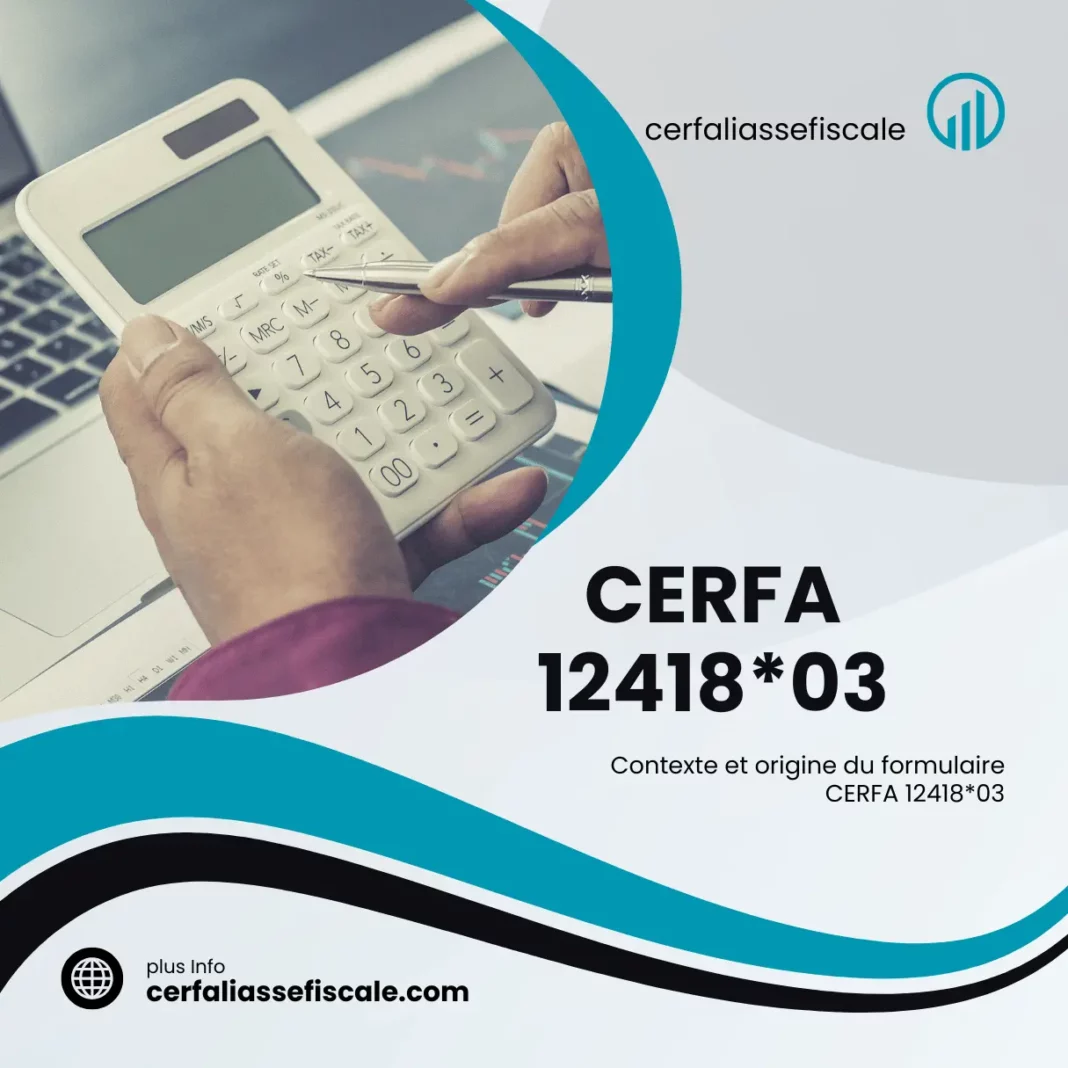 Comment utiliser le formulaire CERFA 12418*03 ?