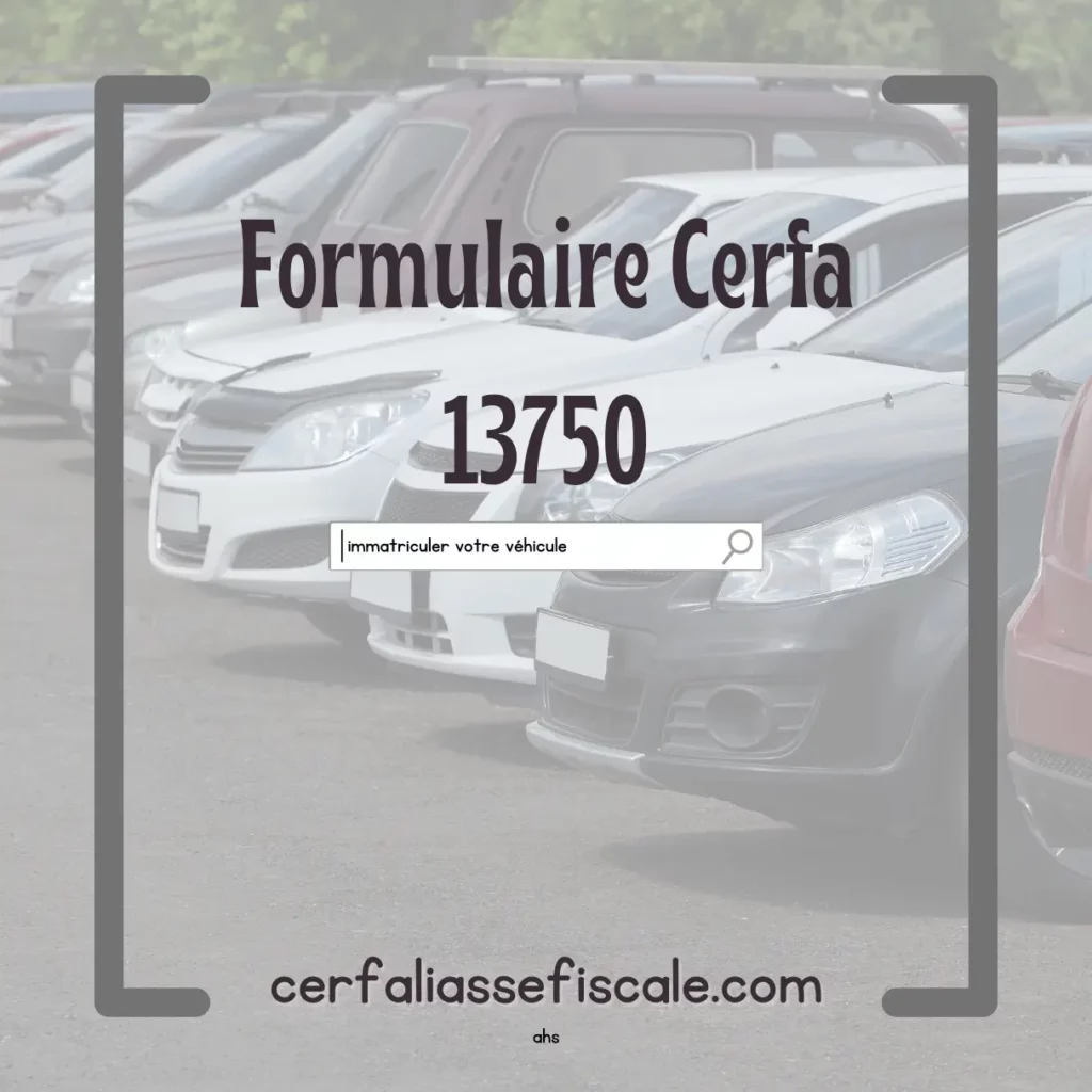 Telecharger Formulaire Cerfa 13750 immatriculer votre vehicule 1