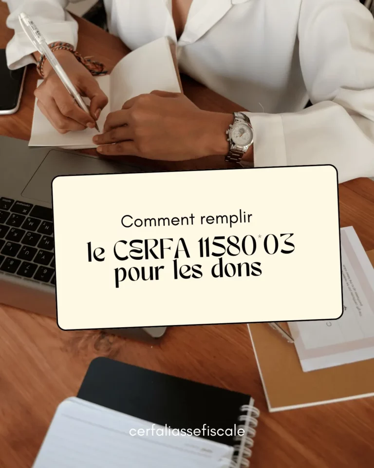Comment remplir le CERFA 11580*03 pour les dons