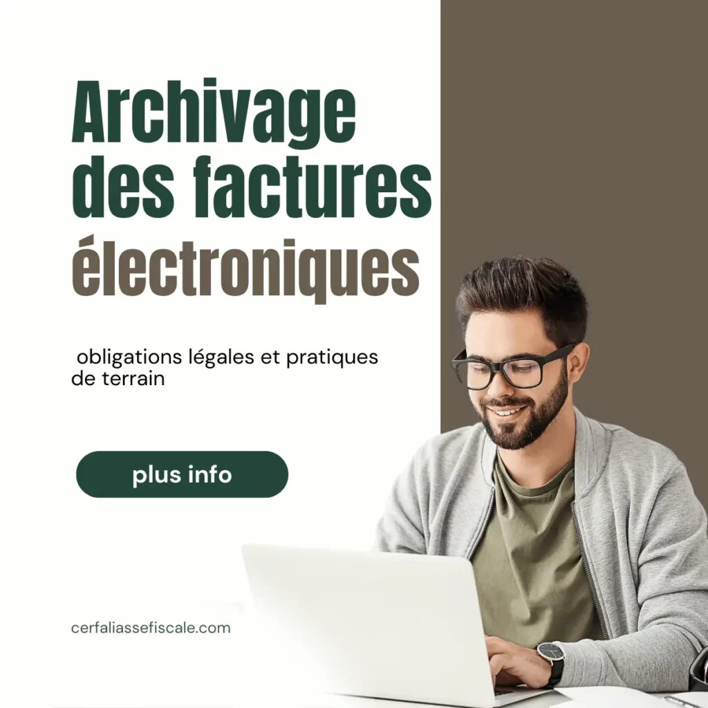 Archivage des factures electroniques obligations legales et pratiques de terrain