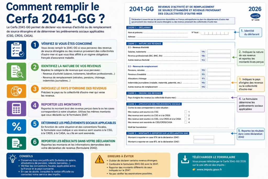 Comment remplir le Cerfa 2041-GG 