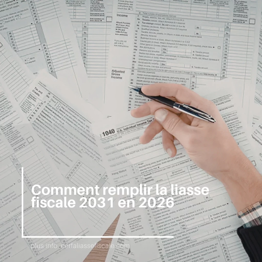 Comment remplir la liasse fiscale 2031 en 2026