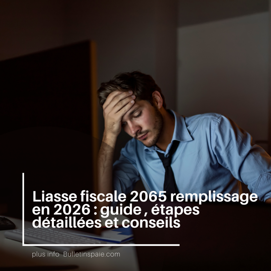 Liasse fiscale 2065 remplissage en 2026 guide etapes detaillees et conseils 1