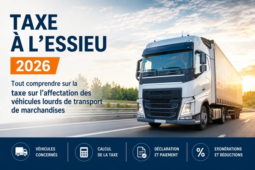 Taxe sur l’affectation des véhicules lourds de transport de marchandises (ex-taxe à l’essieu) 2026 2 Taxe à l’essieu 2026