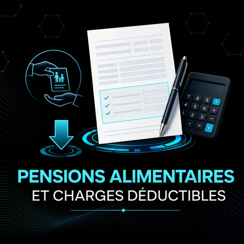 Déclarer les pensions alimentaires et charges déductibles