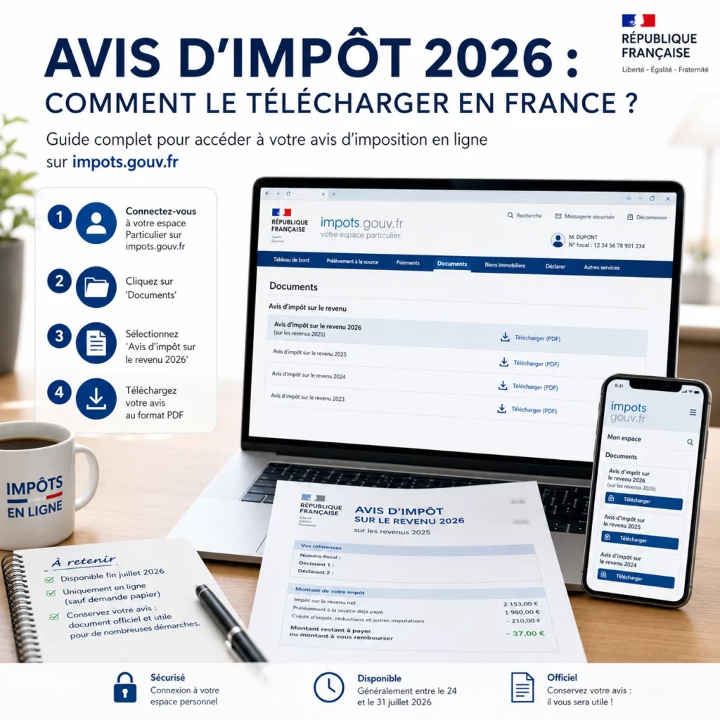 L’avis d'impôt 2026 comment le télécharger facilement