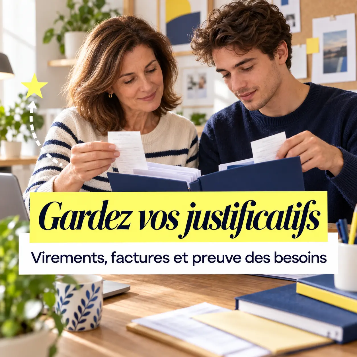 Justificatifs de pension alimentaire enfant majeur : virements et factures