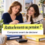 Rattachement ou pension — Comparez avant de déclarer